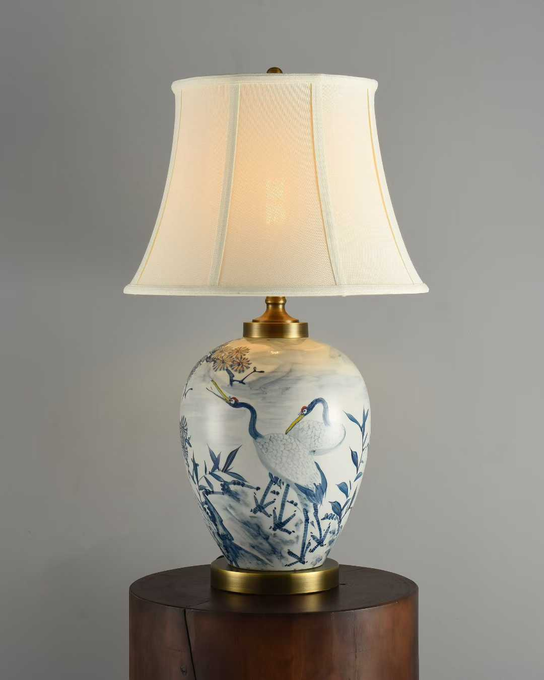 Blue Crane Ceramic Table Lamp by Lightsin UK