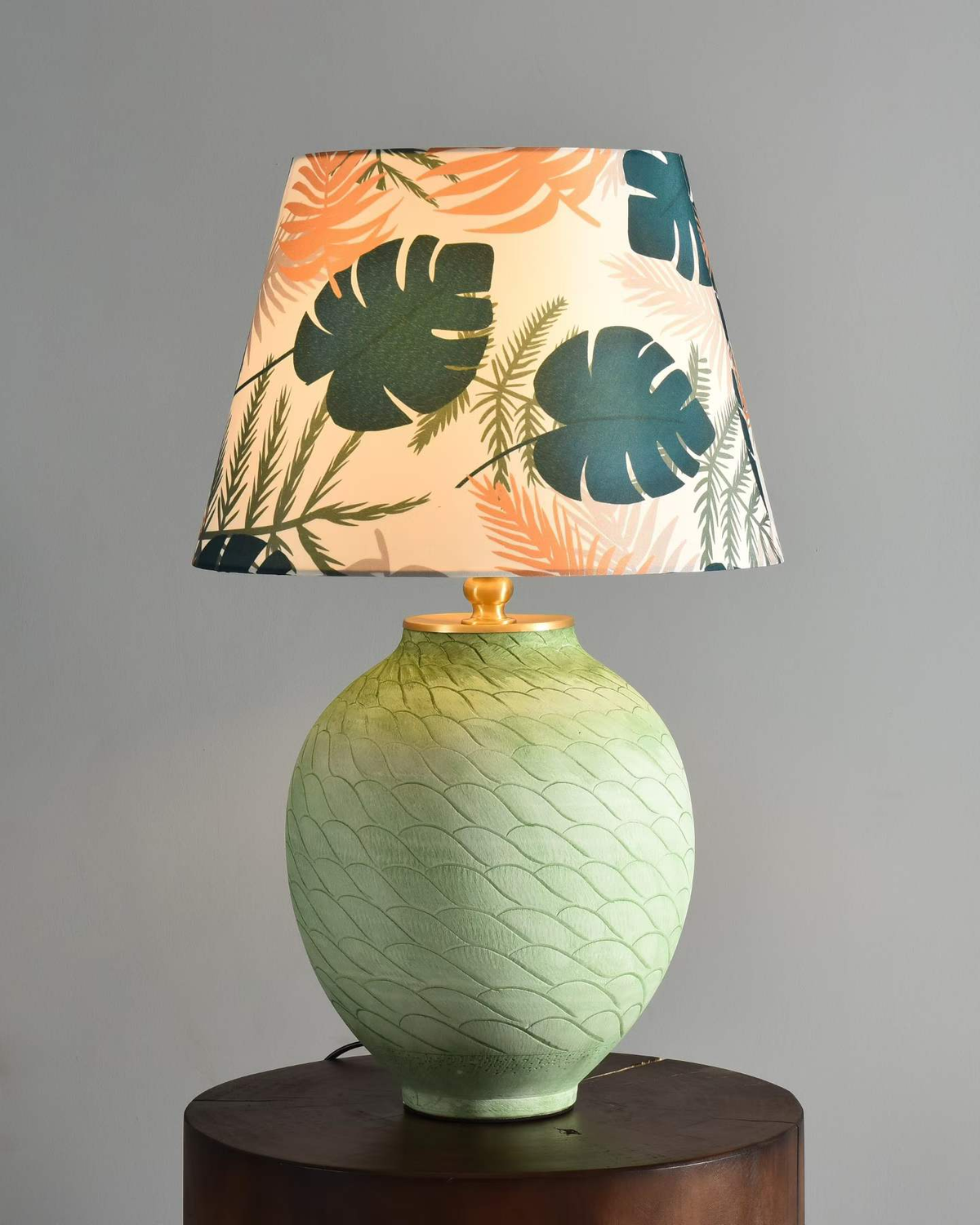 Green Wave Ceramic Table Lamp by Lightsin UK
