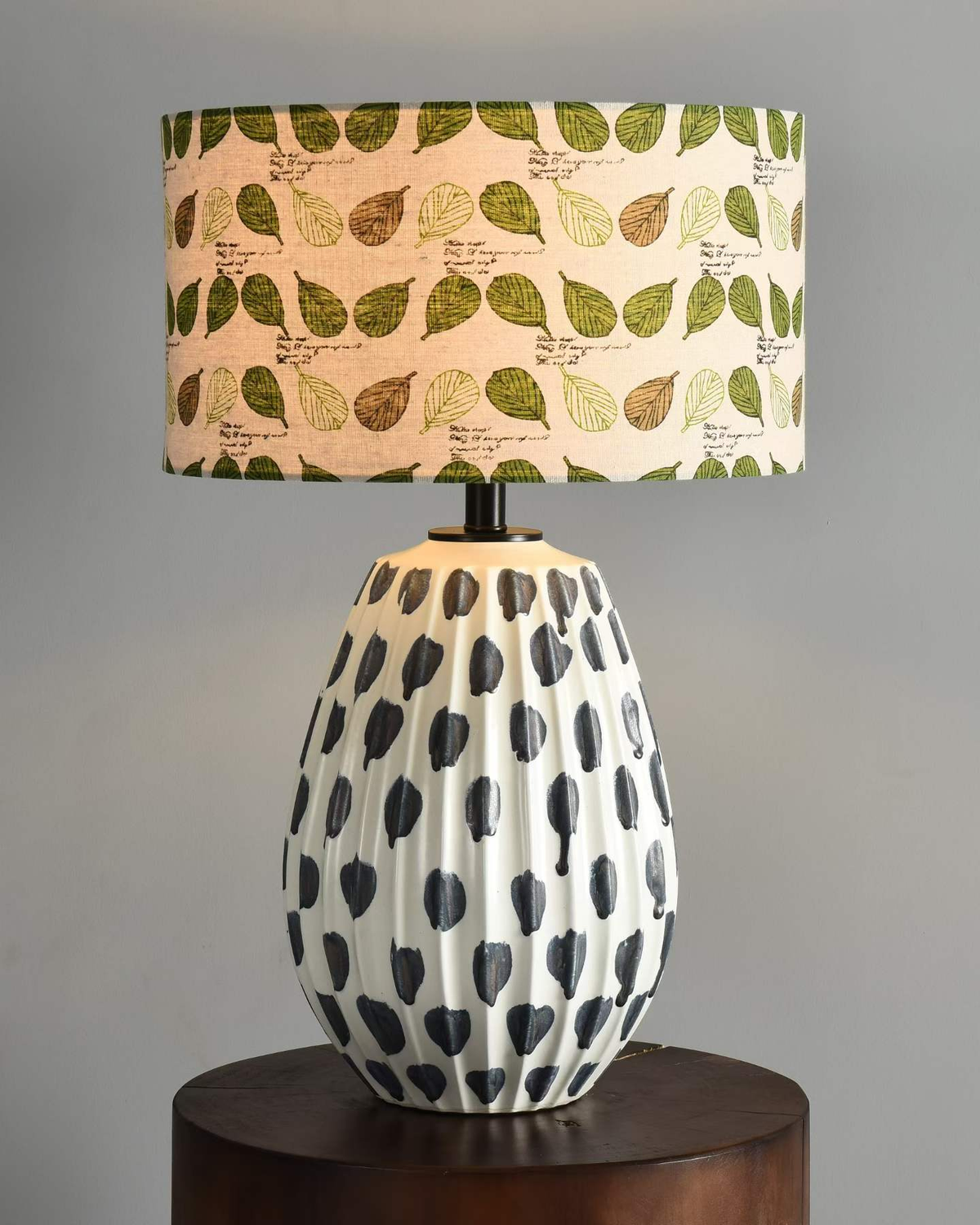 Black Spot Ceramic Table Lamp by Lightsin UK