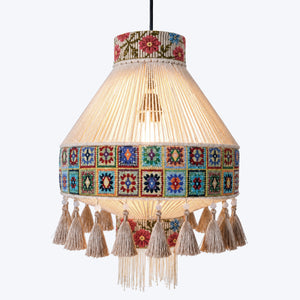 Bohemian Tassel Ceiling Light with Fringe, Detachable Design, Ethnic Style - LI460331 image 9
