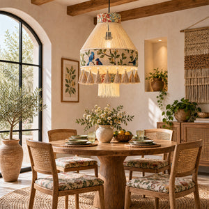 Bohemian Tassel Ceiling Light with Fringe, Detachable Design, Ethnic Style - LI460333 image 5