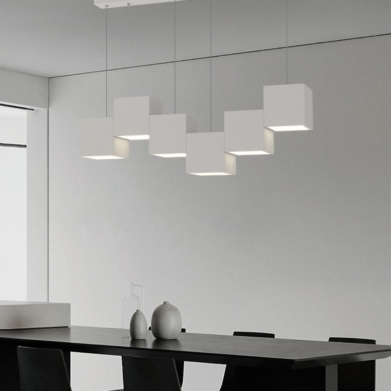 Lightsin Linear Cubes Kitchen Island Pendant Light