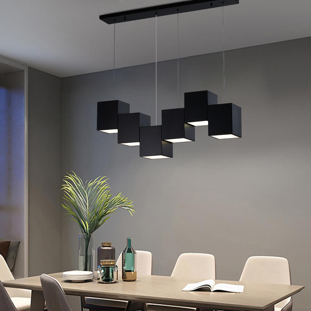 Lightsin Linear Cubes Kitchen Island Pendant Light