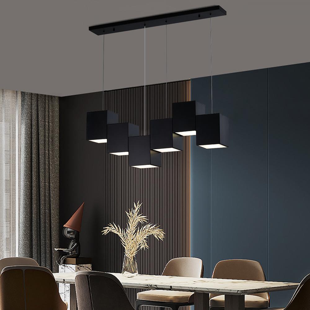 Lightsin Linear Cubes Kitchen Island Pendant Light