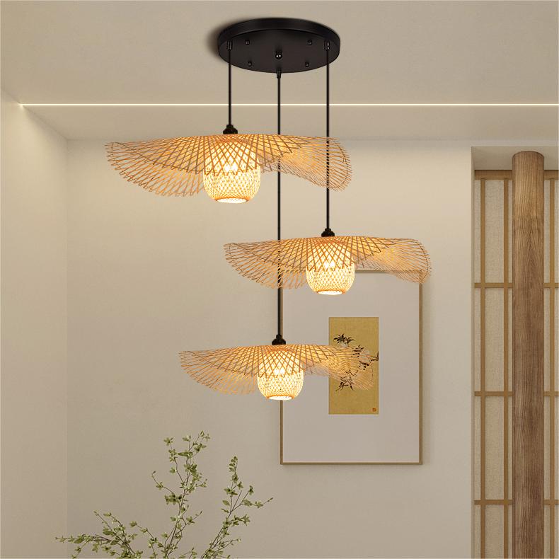 Handcrafted Bamboo Pendant Light Series