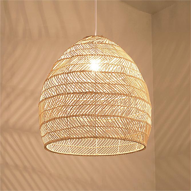 Rattan Art Pendant Light Hanging Decor Rustic Style(Version B)