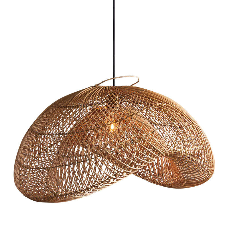 Elegant Handcrafted Rattan Pendant Light LED Light Fixture