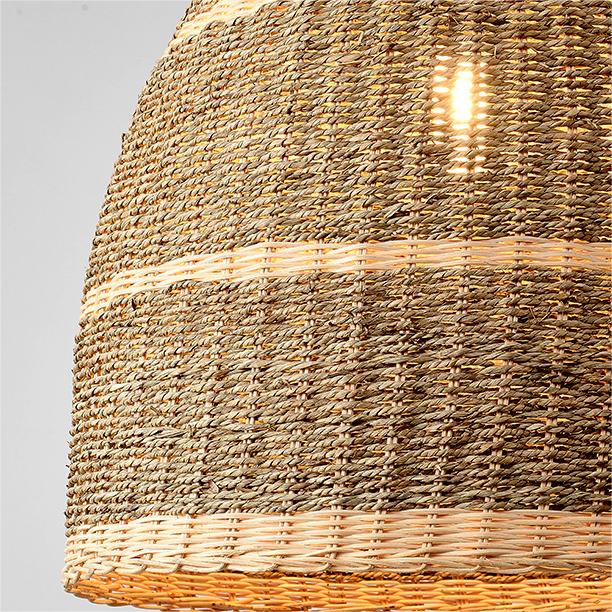 Creative Funnel-Shaped Rattan Pendant Light Kitchen Island