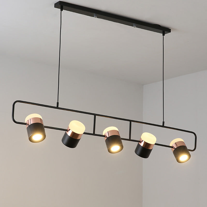 Nordic Modern Dining Area Black Pendant Light Kitchen Island Lighting Fixtures