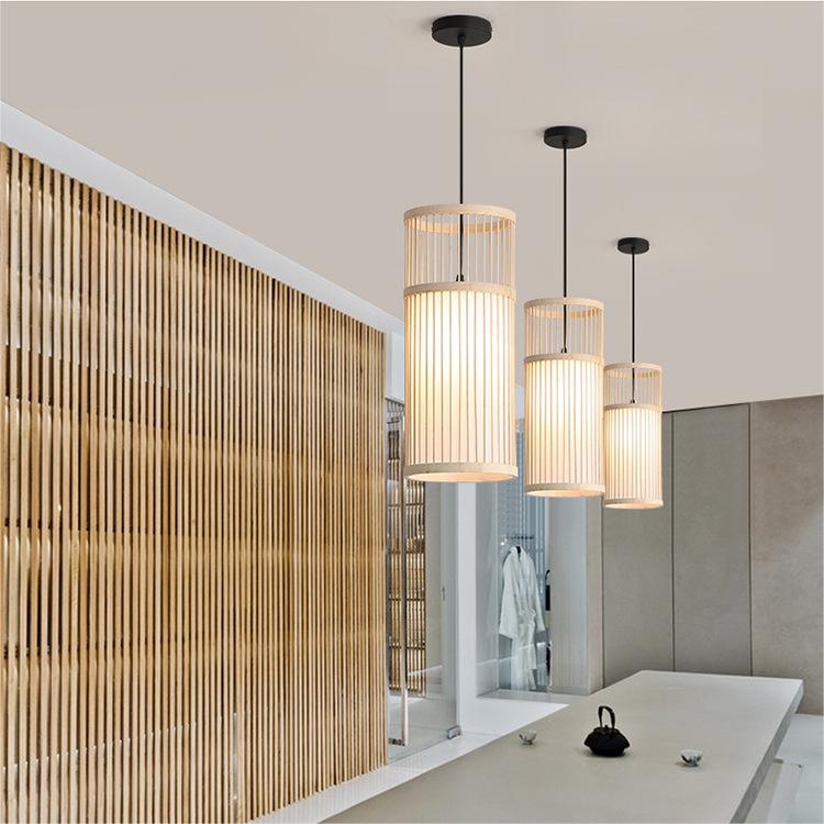 Naturally Crafted Bamboo Modern Pendant Lighting