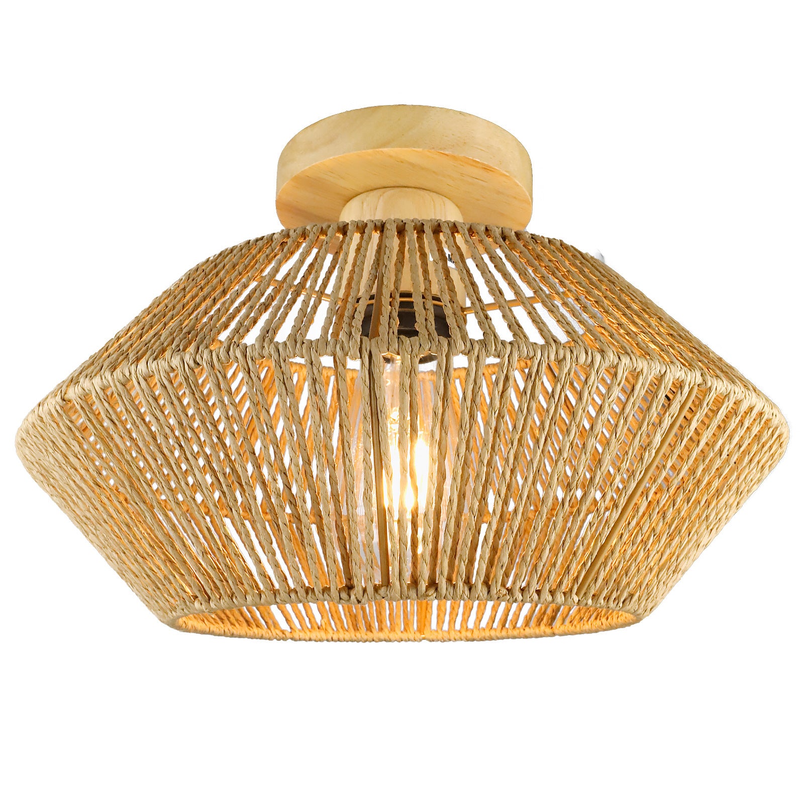 Vintage Hemp Rope Ceiling Light for Hallways and Corridors