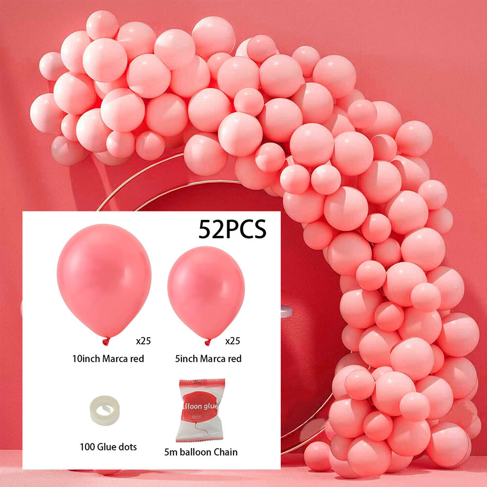 50pcs Wedding macaron monochrome Balloon Chain set