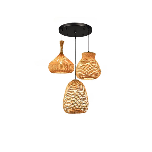 Handcrafted Bamboo Pendant Light Series