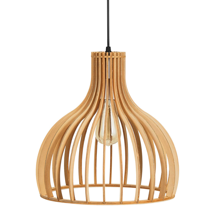 Nordic Wooden Cage Hanging Pendant Light