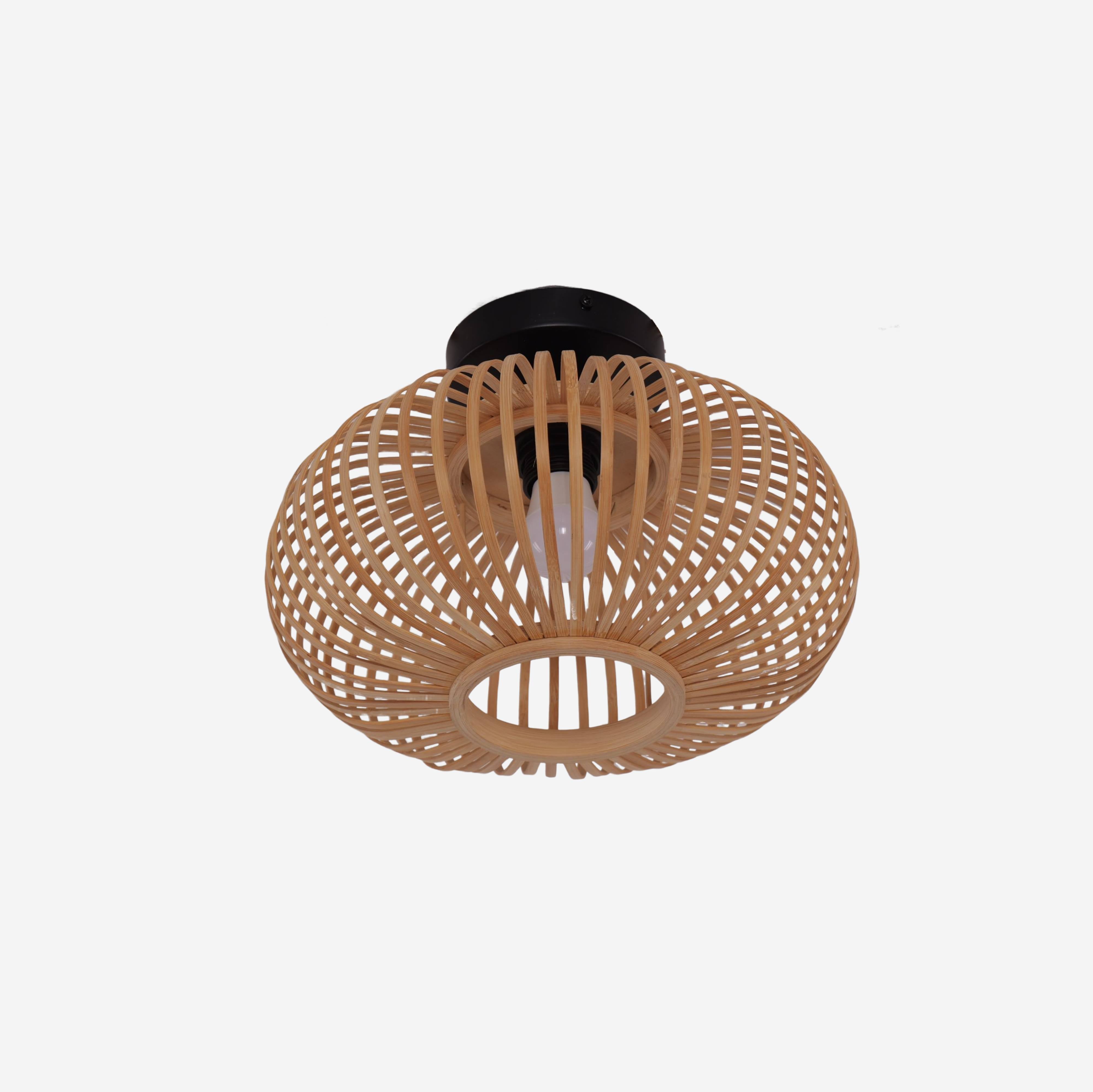 Highly Cost-Effective Natural Woven Bamboo Ceiling Light