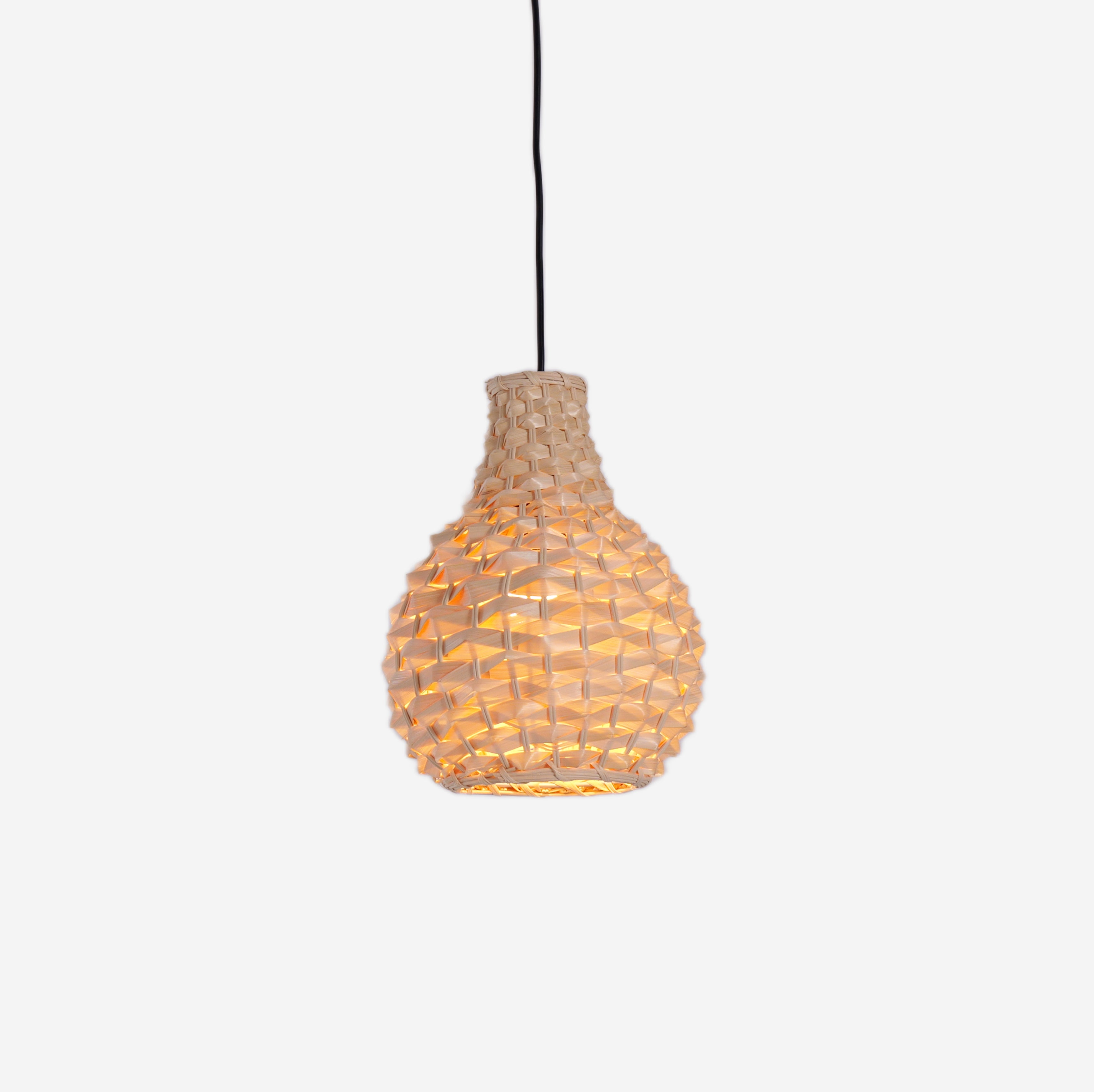 Bamboo Hand-Weaving Pendant Light Natural Art Lighting Fixture