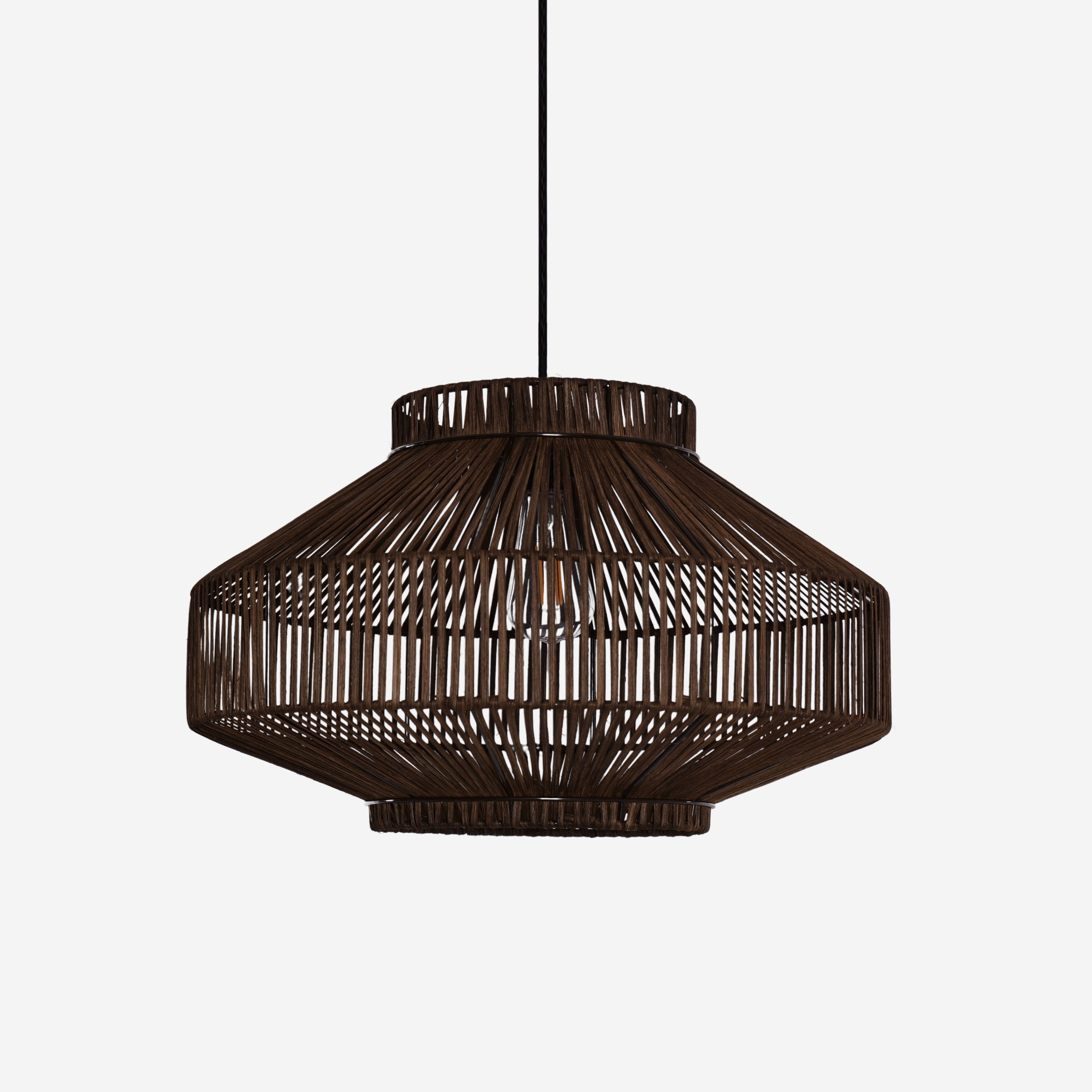 Natural Woven Rattan Pendant Light for Modern Boho Interiors