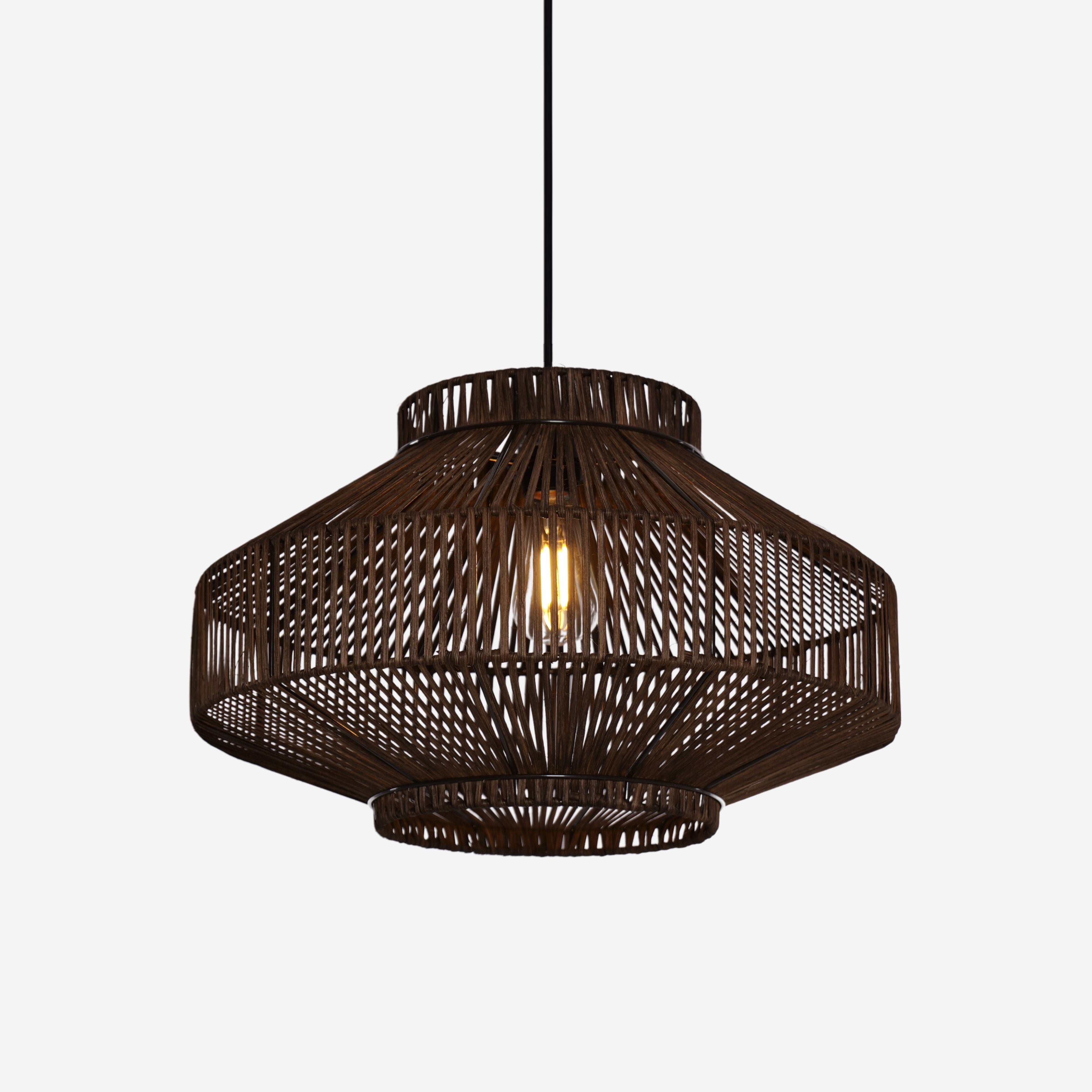 Natural Woven Rattan Pendant Light for Modern Boho Interiors