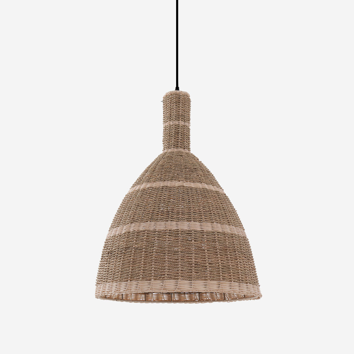 Natural Woven Grass Dome Pendant Light for Cozy Interiors