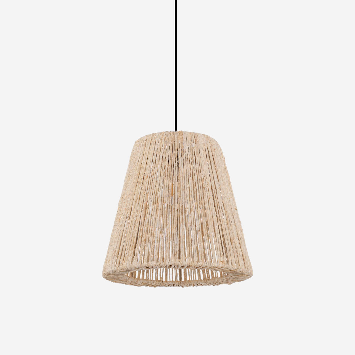 Rustic Hemp Rope Woven Pendant Light for Cozy Interiors