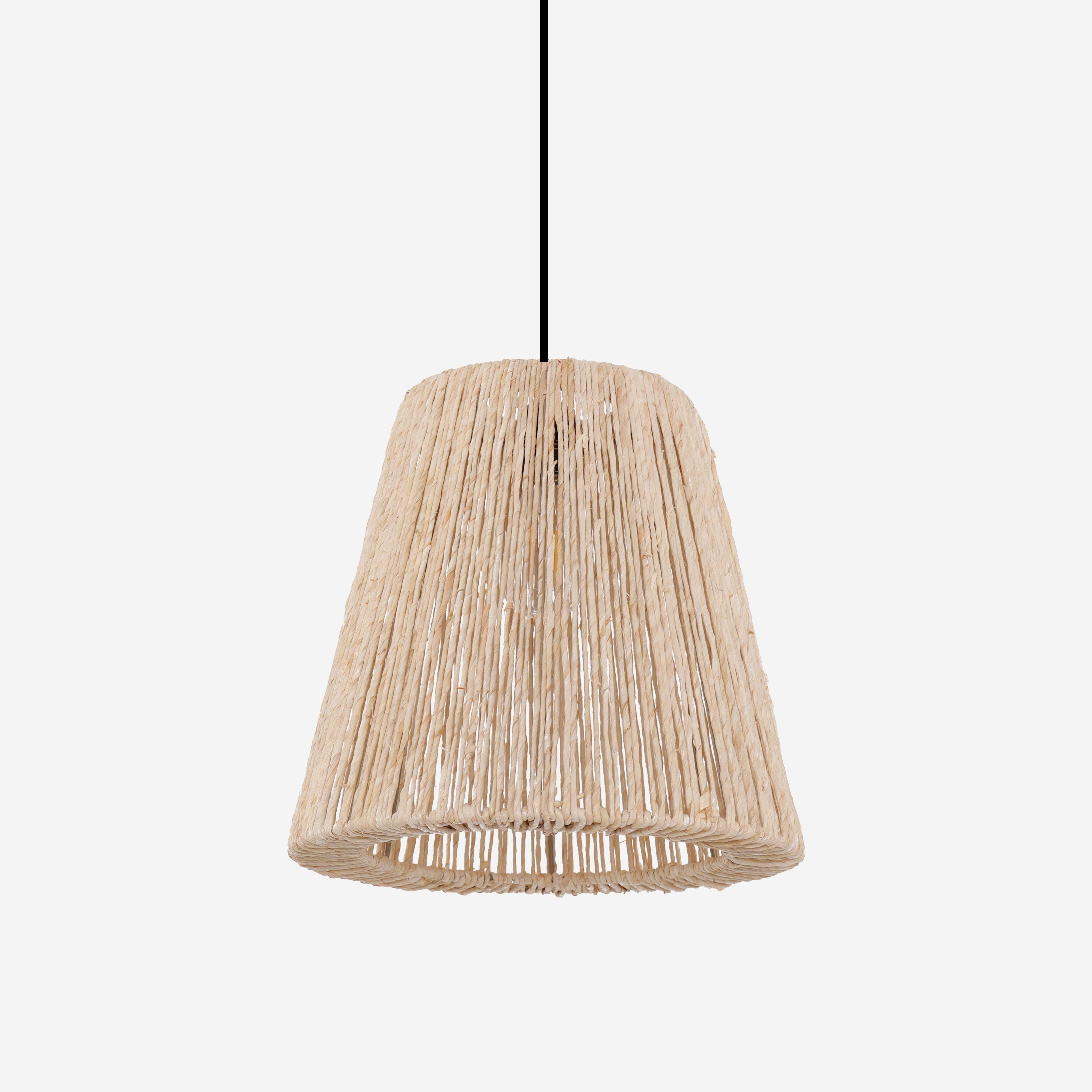 Rustic Hemp Rope Woven Pendant Light for Cozy Interiors