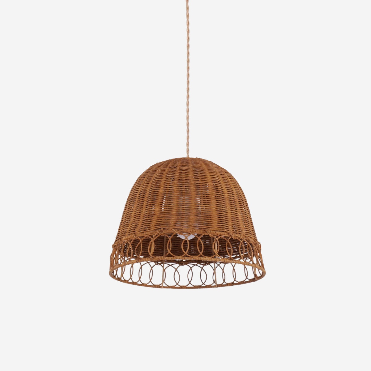 Handwoven Rattan Pendant Light for Cozy Living Spaces