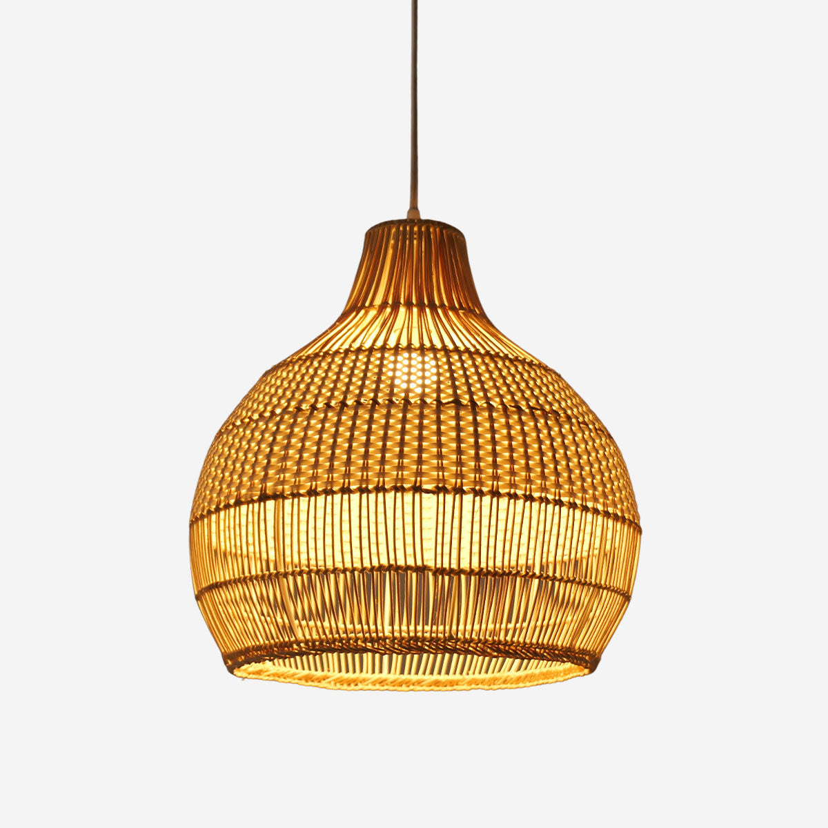 Rattan Pendant Light Woven Country Retro Handwoven Lighting Fixture