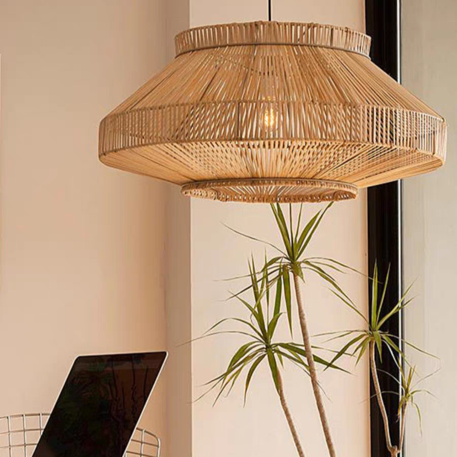 Handcraft Bamboo 60cm Diameter Pendant Light