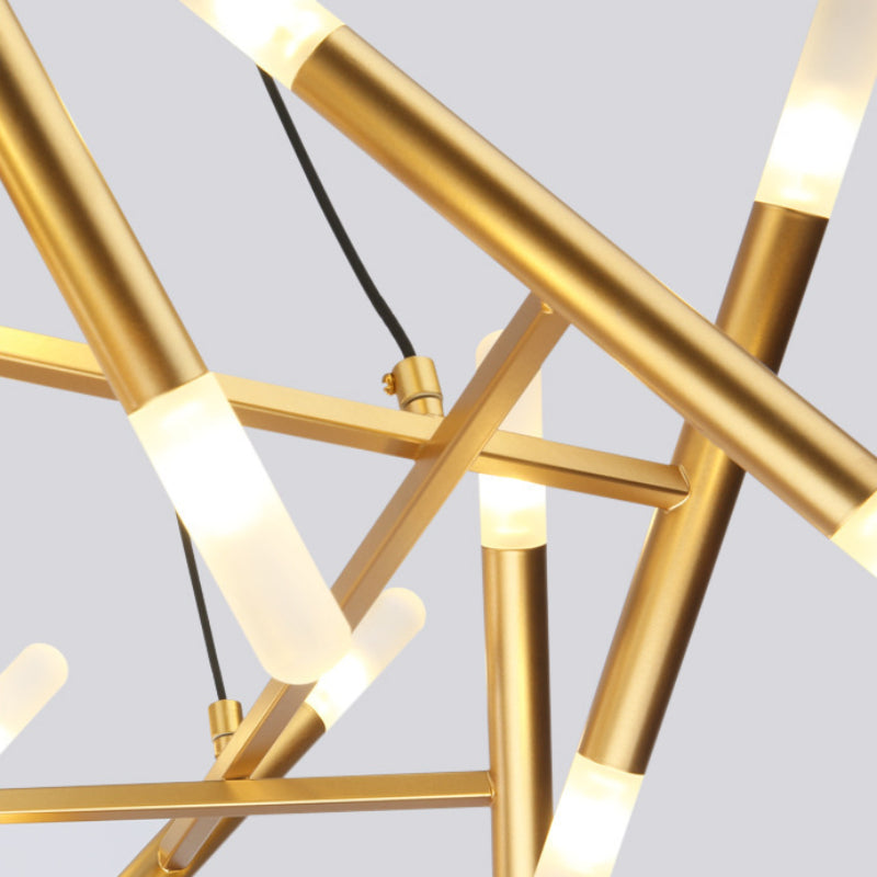 LED Modern Geometric Chandelier Creative Illumination for Contemporary Spaces