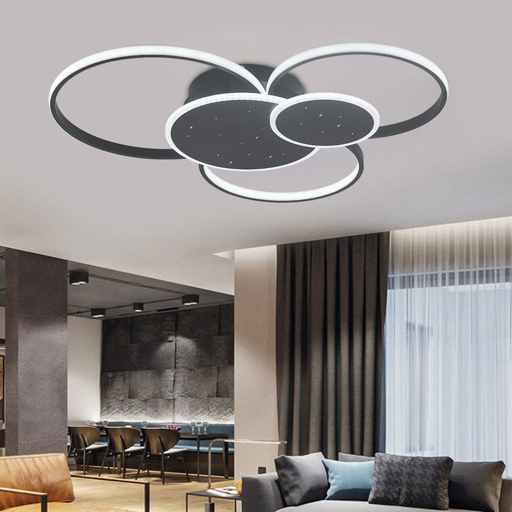 3/5 Classic Golden Loops Dimmable Round LED Ceiling Light