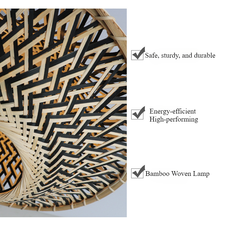 Bamboo Radiance Handwoven LED Ceiling Light