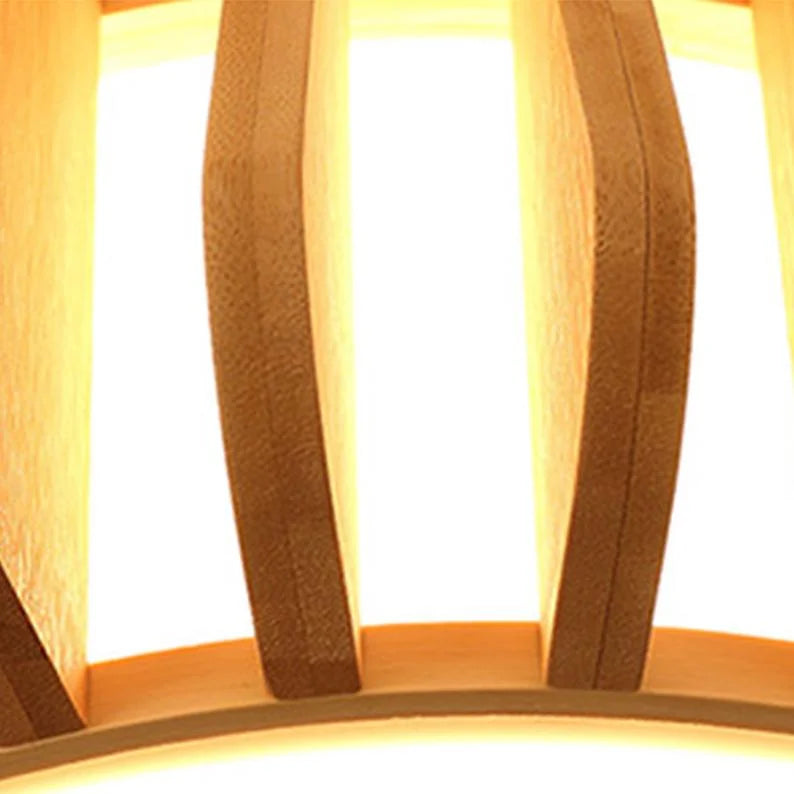 Modern Minimalist Wooden Art Ceiling Light