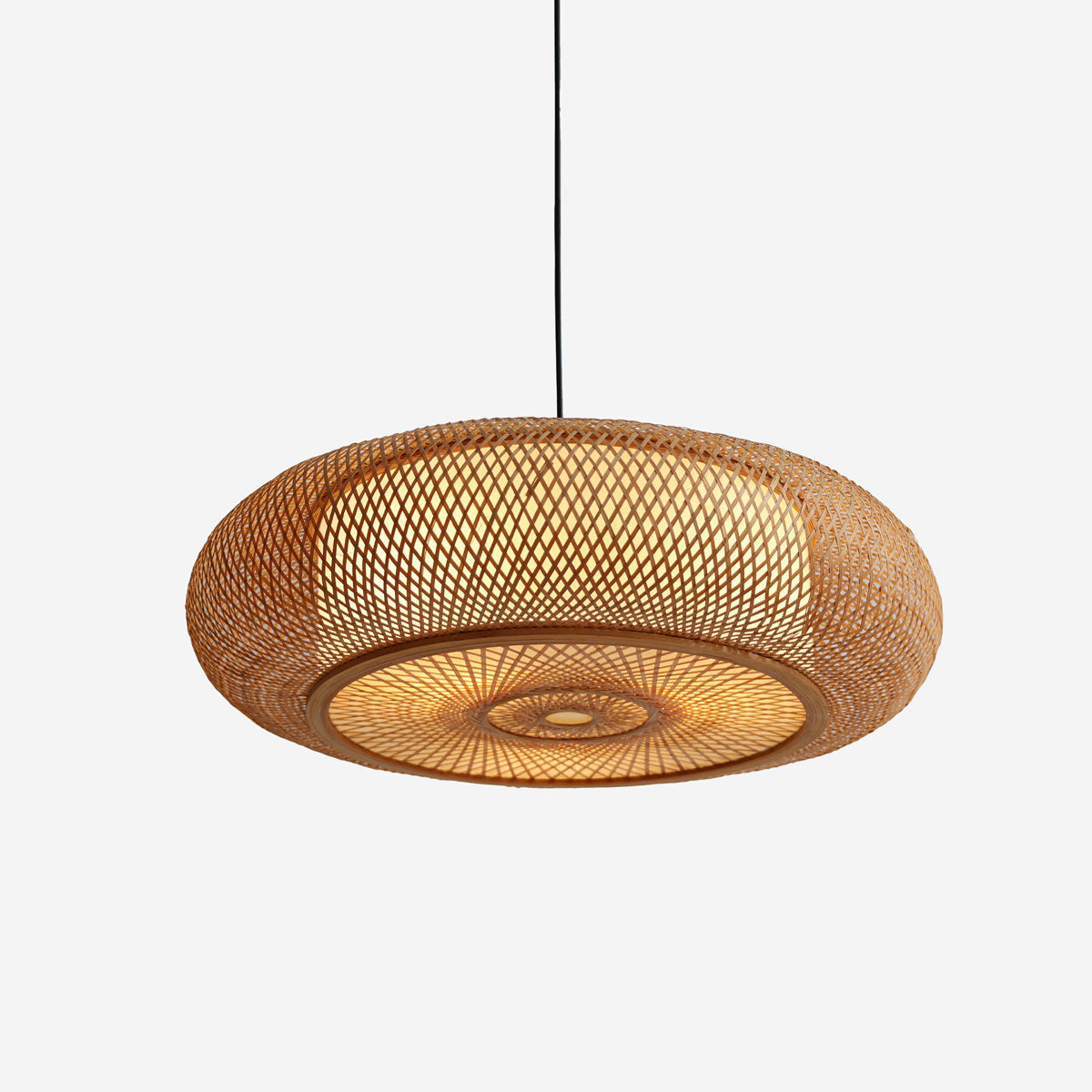 Natural Bamboo Woven Pendant Light for Warm Ambiance Décor