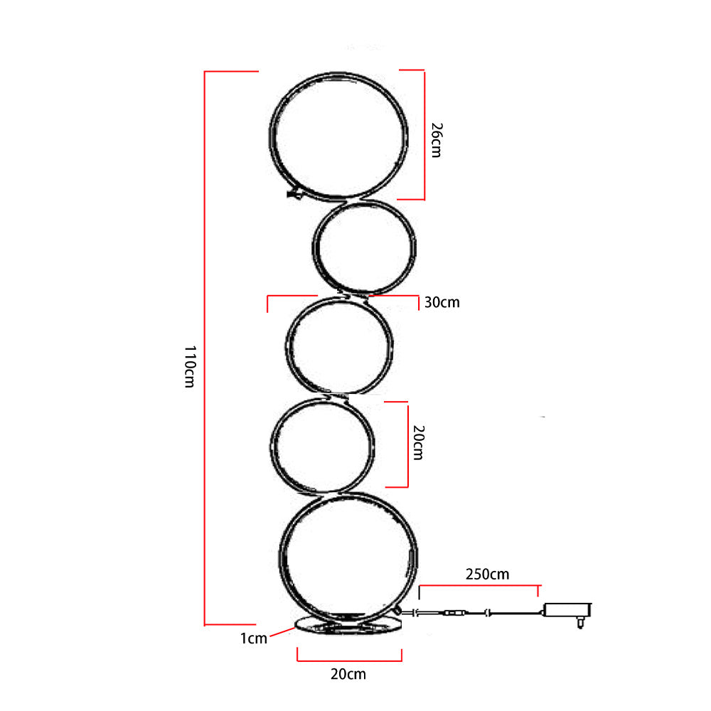 Minimal Line-Design Metal LED Floor Lamp