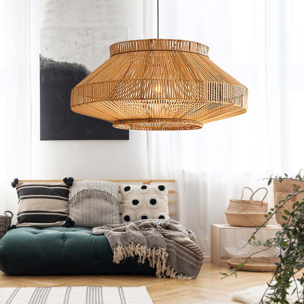 Handcraft Bamboo 60cm Diameter Pendant Light