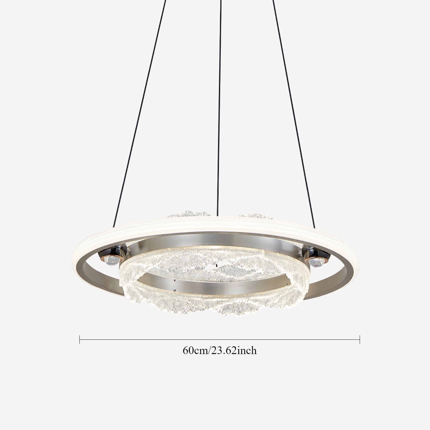 Modern Luxe Aluminum Pendant Light with Sleek Acrylic Design