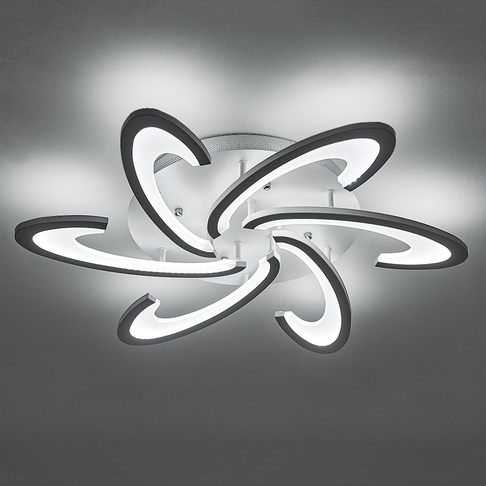 Modern LED Ceiling Light with Arc Spreading - Non-Dimmable