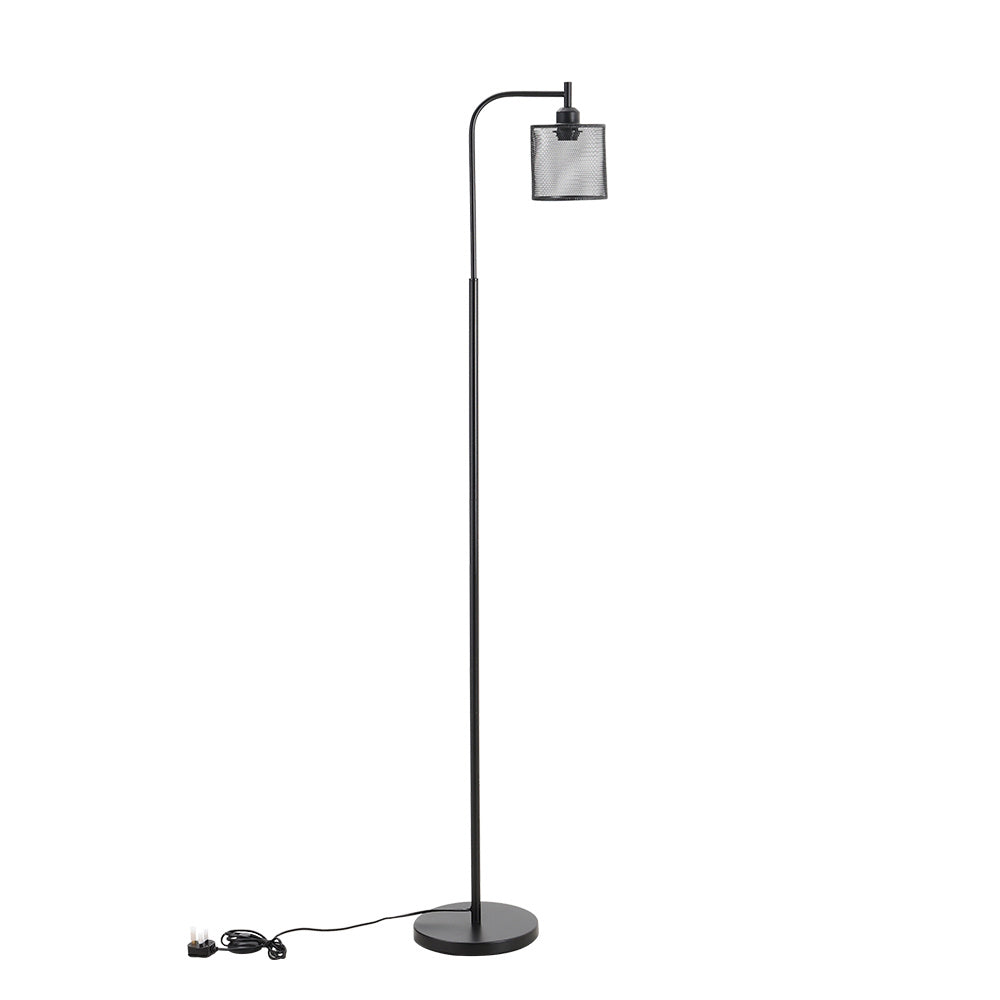 Modern Industrial Style Black Metal Floor Lamp