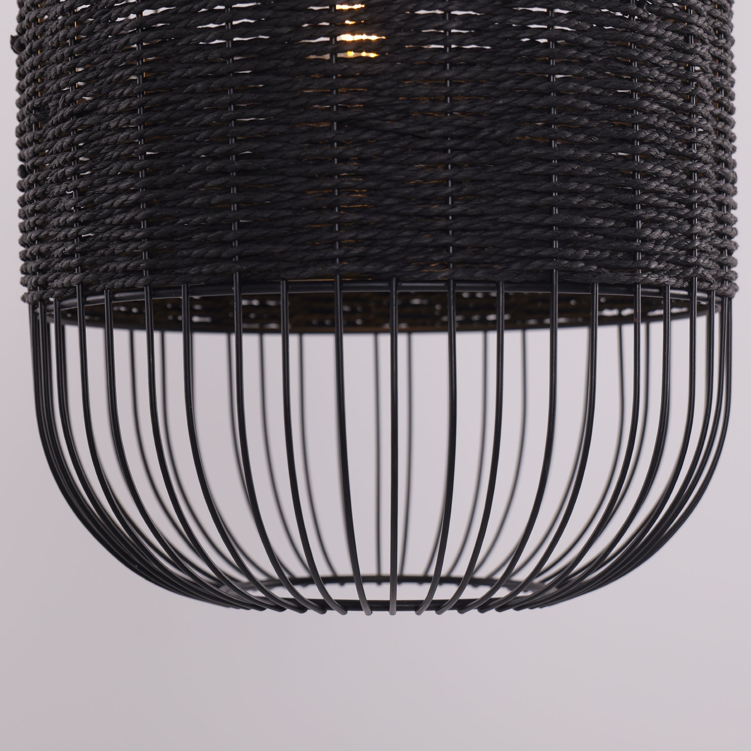 Glyph-Industrial Black Pendant Light for Kitchen & Dining Room pendant light in a home interior