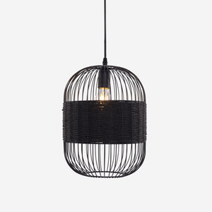 Glyph-Industrial Black Pendant Light for Kitchen & Dining Room pendant light on white