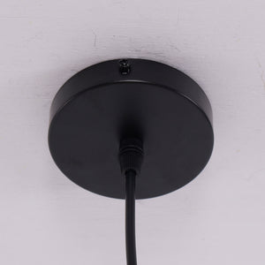 Close-up detail of Handmade Bamboo Pendant Light Woven Ceiling Light for Dining Room & pendant