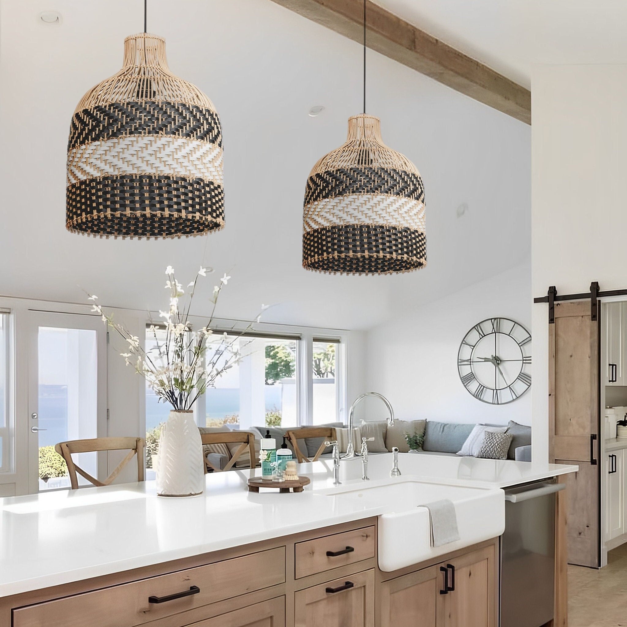 Creative High-Quality Handcrafted Rattan Pendant Light