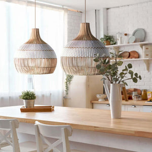 rattan pendant light