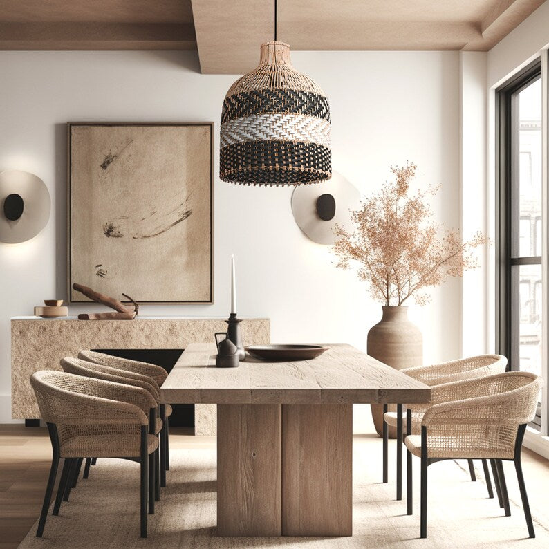Creative High Quality Handcrafted Rattan Pendant Light