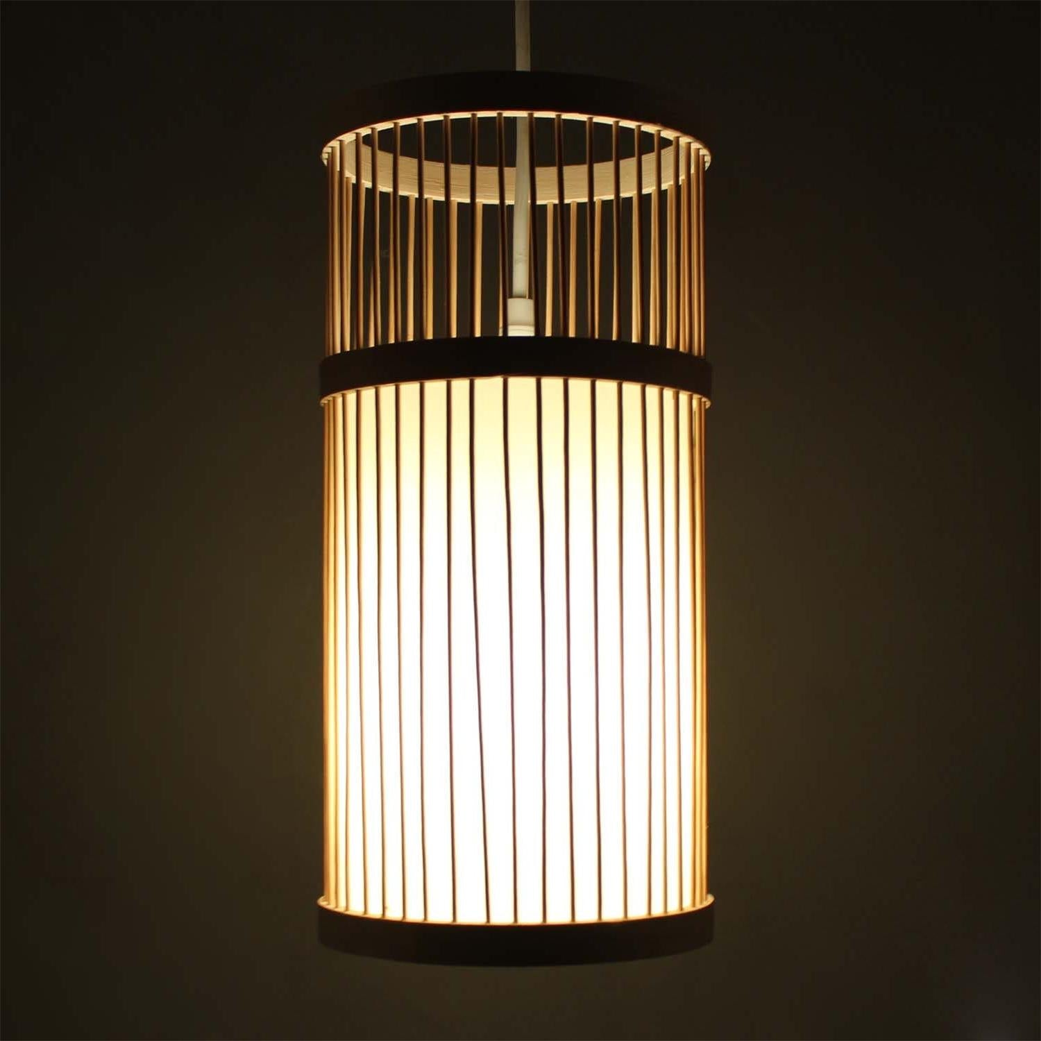 Naturally Crafted Bamboo Modern Pendant Lighting