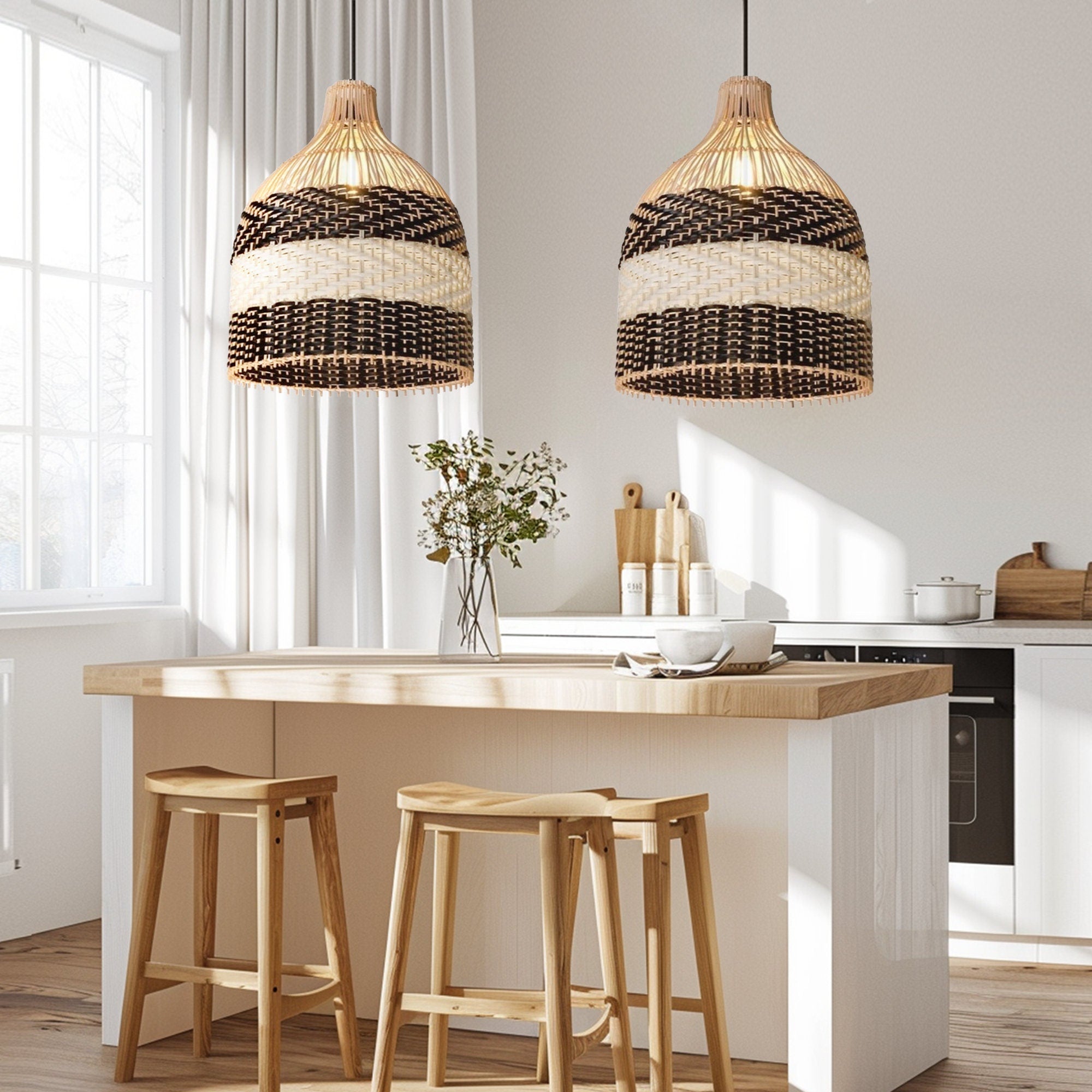 Creative High-Quality Handcrafted Rattan Pendant Light