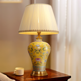 Handcrafted Enamel Ceramic Table Lamps for Living Room Lighting