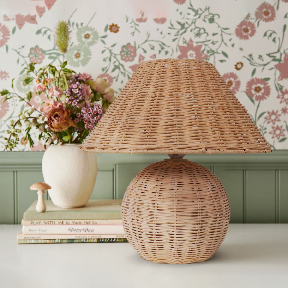 Bohemian Rattan Table Lamp – Handcrafted Lighting Modern & Coastal Spaces