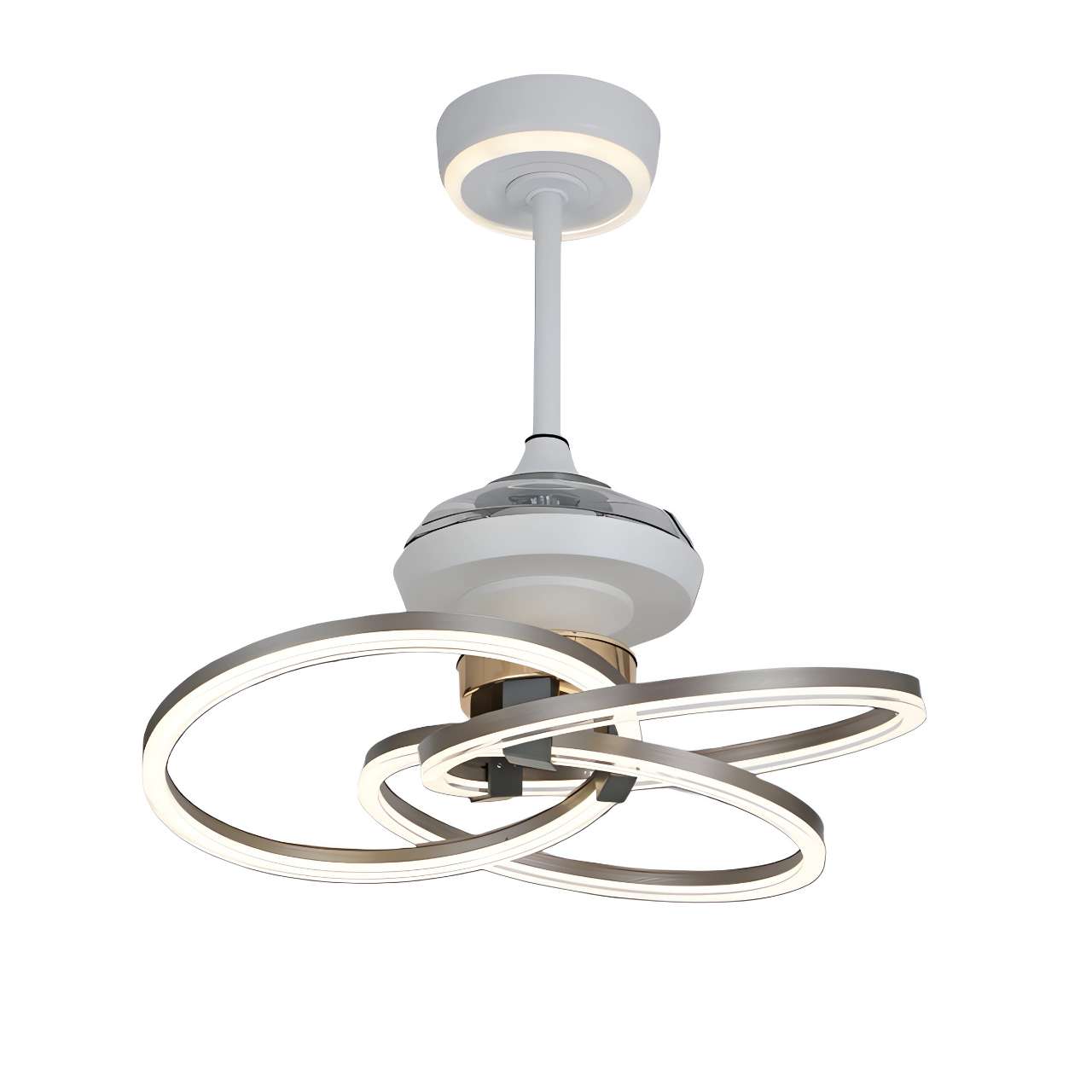 Quiet Copper Aluminum Fan Light with Remote Timer Control