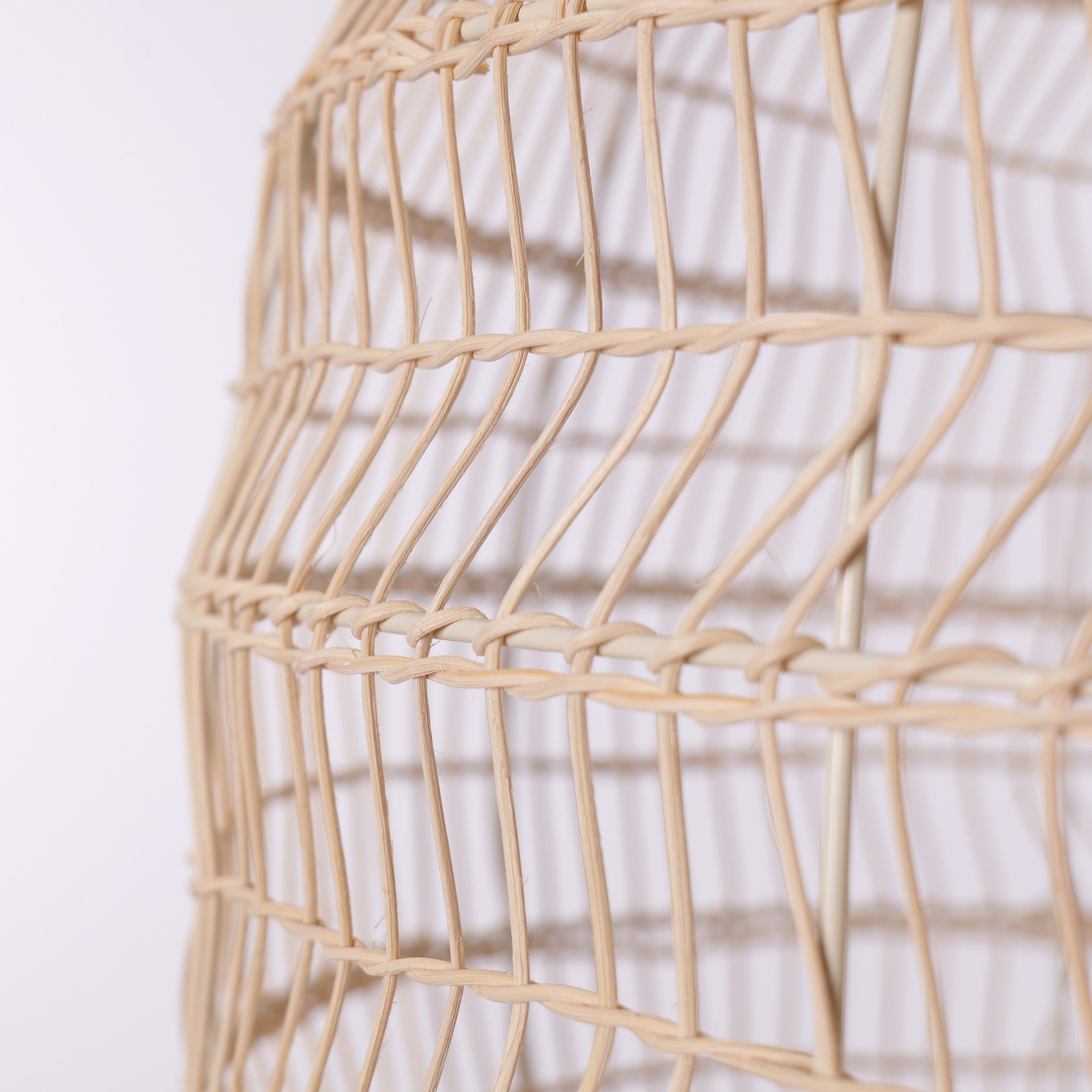 Natural Rattan Pendant Light Handwoven Ceiling Lamp for Kitchen & Dining pendant light in a home interior